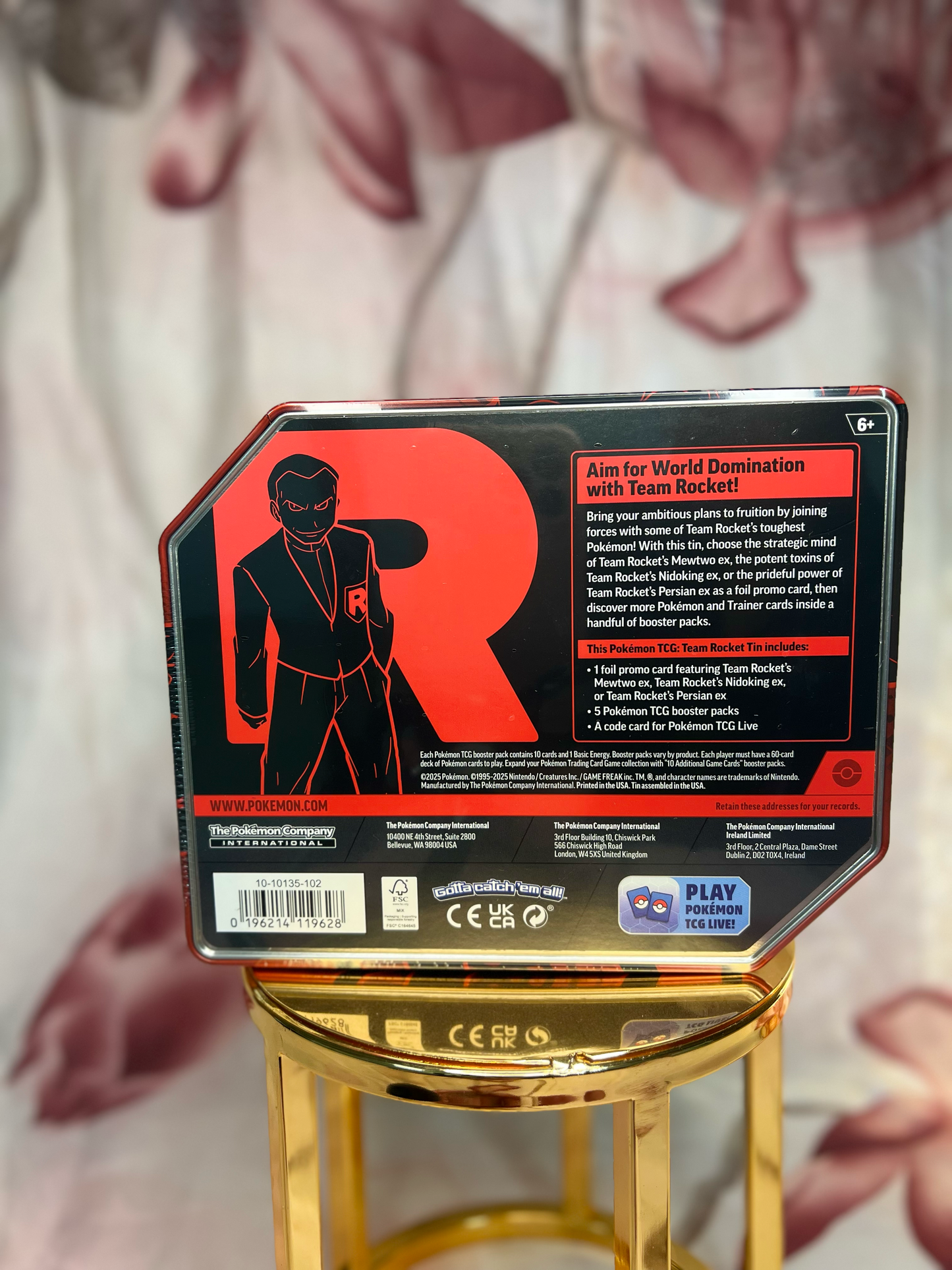 Team Rocket Tin [Team Rocket's Nidoking ex] SEALED