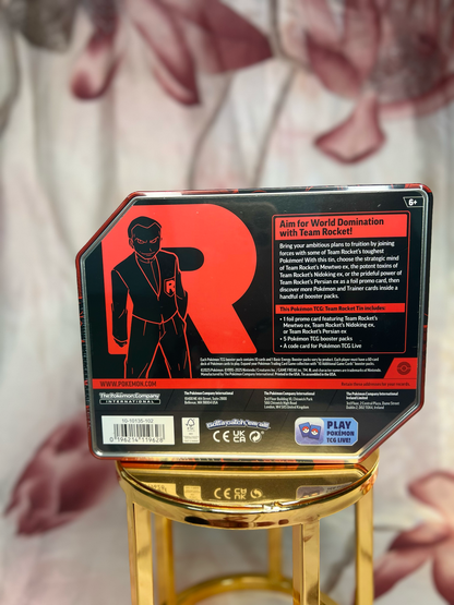 Team Rocket Tin [Team Rocket's Nidoking ex] SEALED