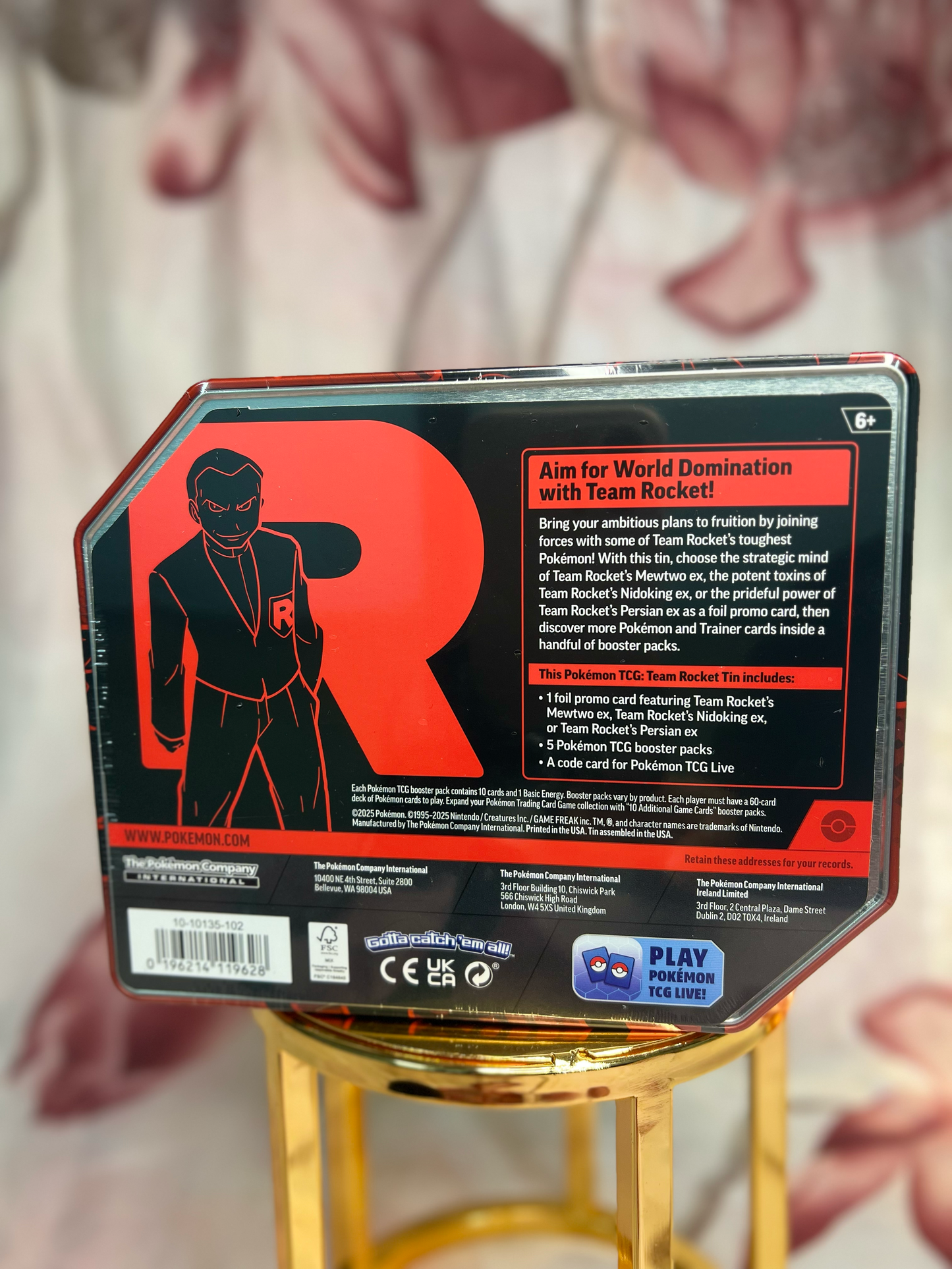 Team Rocket Tin [Team Rocket's Mewtwo ex] SEALED
